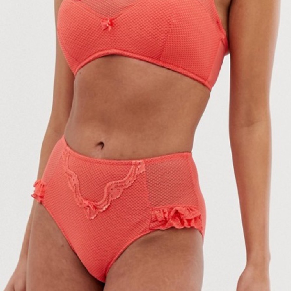 Pour Moi High Waist Mesh/Lace panty, UK 14/L